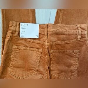 New With Tags Loft High Waist Skinny Corduroy SZ 24